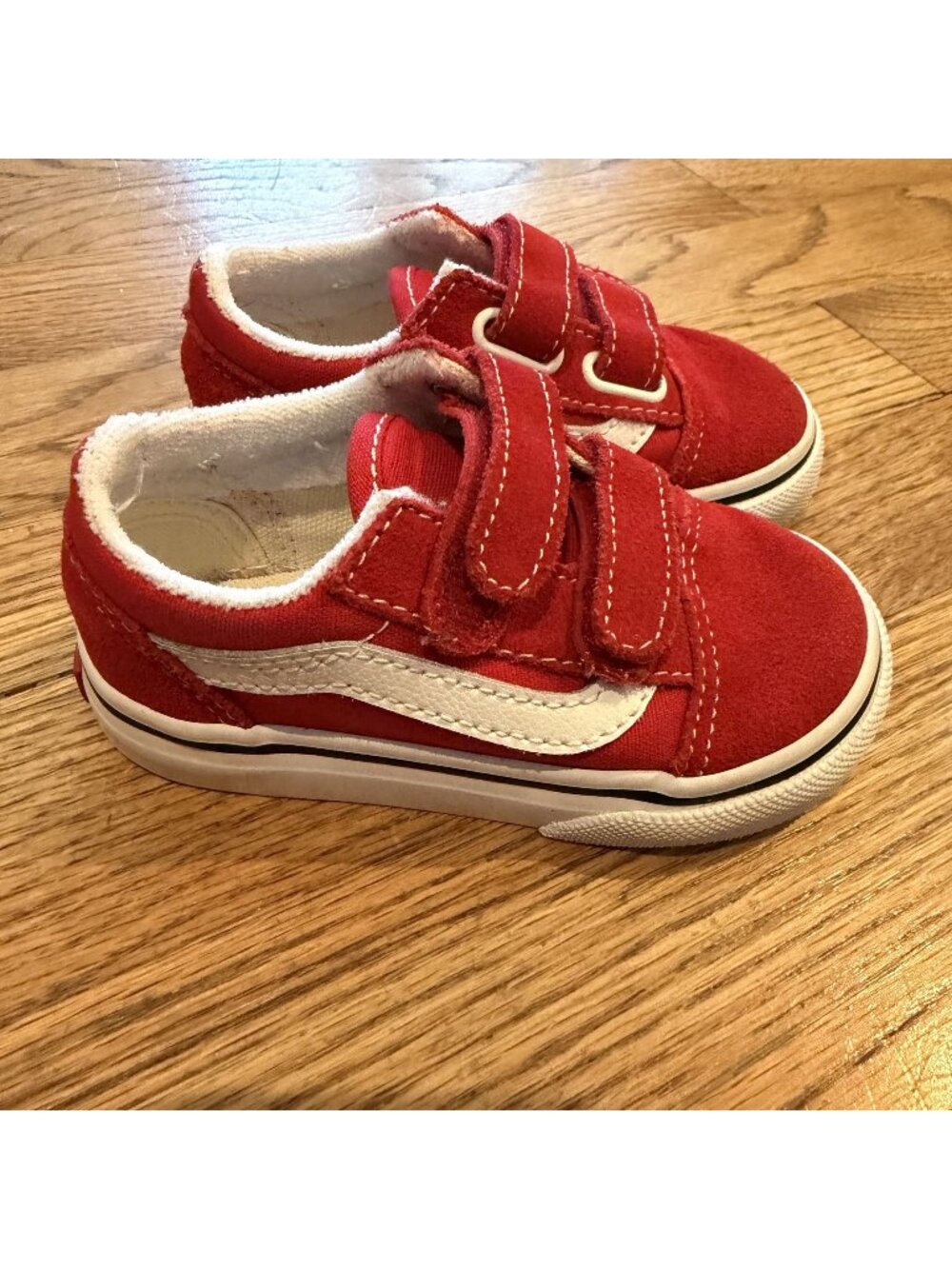 Vans Toddler Red Shoes Size 6